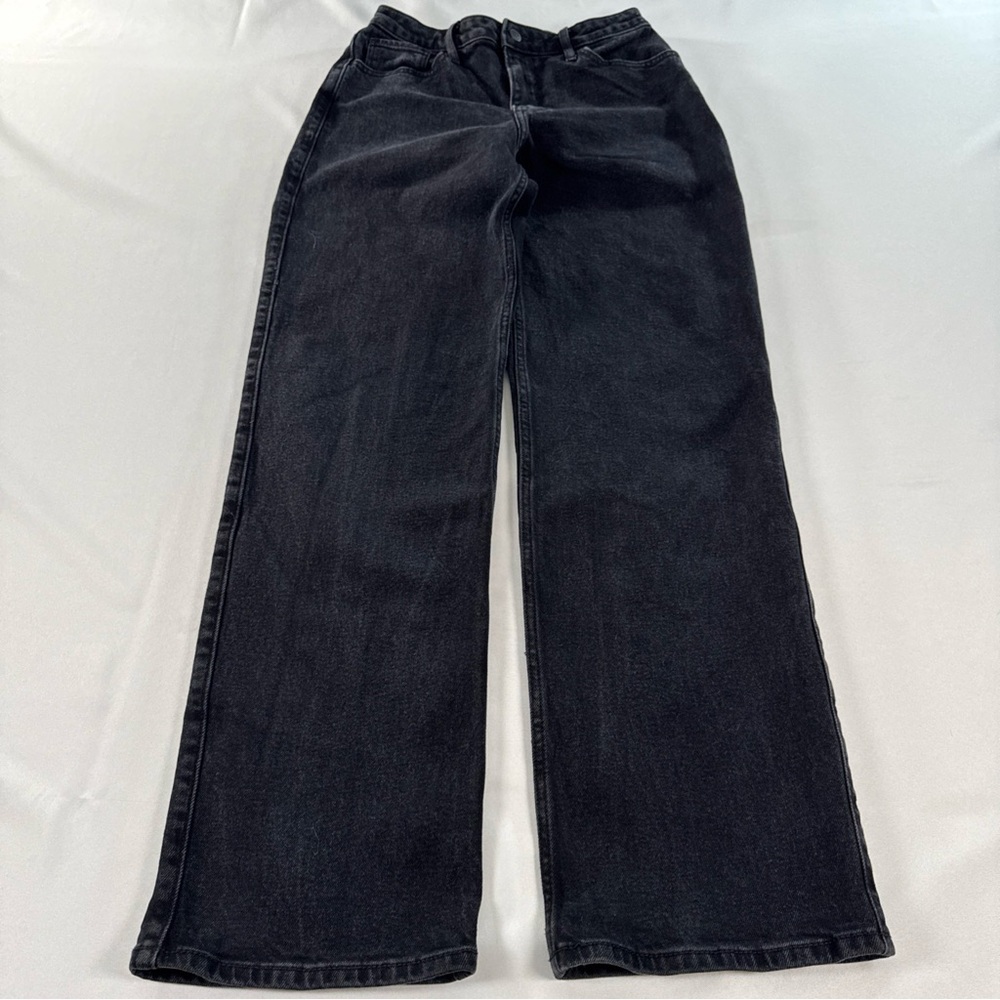 Hollister Dad Jeans Women's 5R Ultra High Rise Dad Stretch Baggy Black Denim 90s